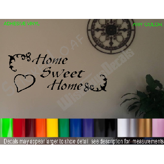 Home Sweet Home Wall decal Sticker Living Room Den Image