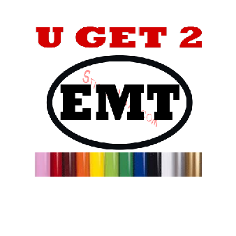 EMT EMS Decal EMT Fire Paramedic Sticker Image