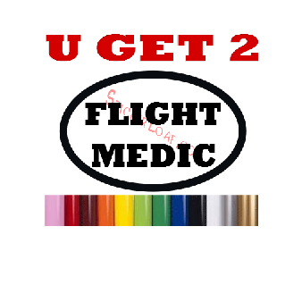 Flight Medic Decal EMT Fire Paramedic Image