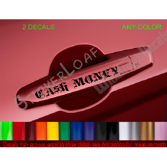 CASH MONEY Door Handle DECALS (SET 2) Image