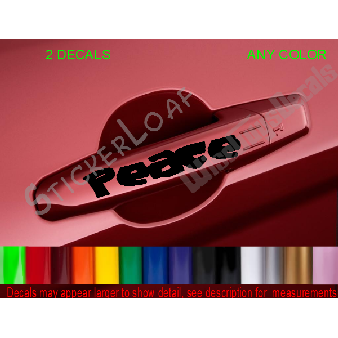 PEACE Door Handle DECALS (SET 2) Image