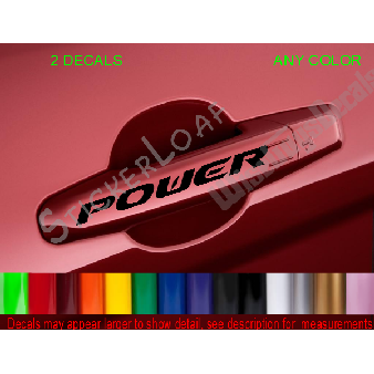 POWER Door Handle DECALS (SET 2) Image