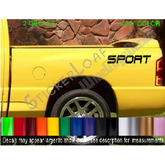 SPORT Truck Bed fender Bedside DECALS (SET OF TWO) Image