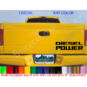 DIESEL POWER Tailgate Decal Image