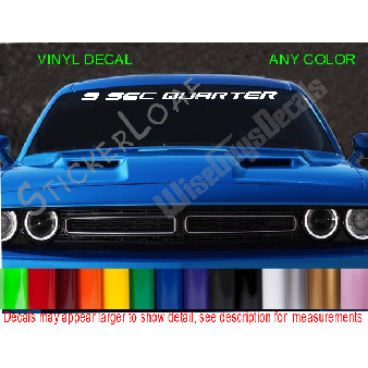 9 SECOND QUARTER Car Truck Windshield Visor Decal Image