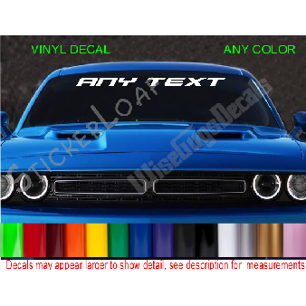 CUSTOM Car Truck Windshield Visor Decal Image