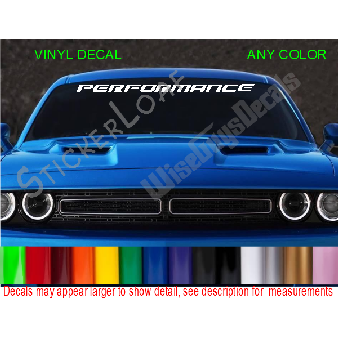 PERFORMANCE Car Truck Windshield Visor Decal Image