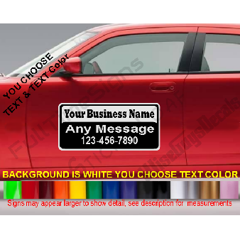 Custom Door Magnet SIGN 1 Personalized Car Doors Image