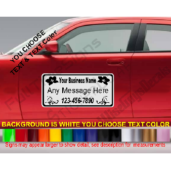 Custom Door Magnet SIGN 1 Personalized Car Doors Image