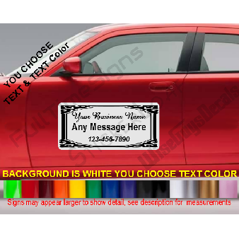 Custom Door Magnet SIGN 1 Personalized Car Doors Image