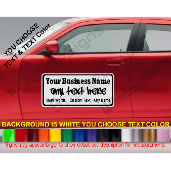 Custom Door Magnet SIGN 1 Personalized Car Doors Image