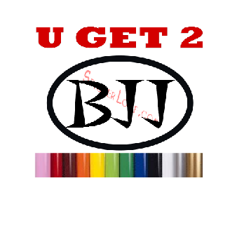 Brazillian Jiu Jitsu Decals BJJ Sticker U GET 2 Image