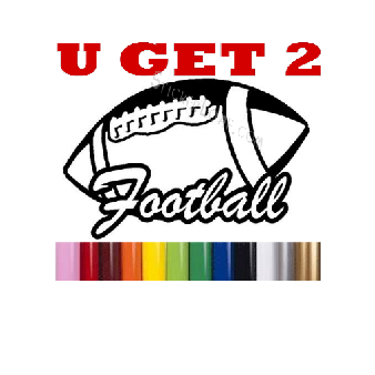 Football Decals NFL Sticker decal U GET 2 Image