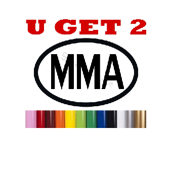 Ultimate Fighting Decals MMA Sticker decal U GET 2 Image