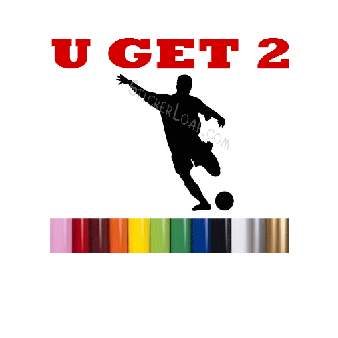 Soccer Guy Decals Sticker decal U GET 2 Image