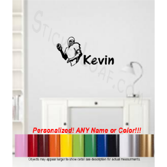 Football Player Wall decal Sticker Decals Stickers Image