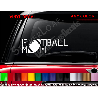 Football Mom Decal Sticker Car Van decals Image