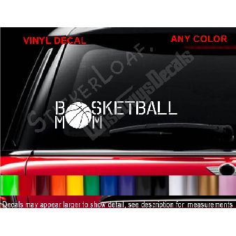 Basketball Mom Decal Sticker Car Van decals Image