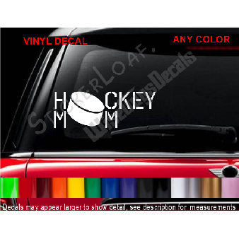 Hockey Mom Decal Sticker Car Van decals Image