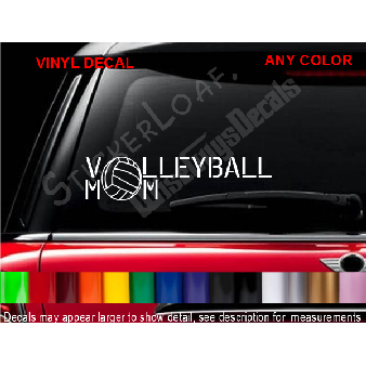 Volleyball Mom Decal Sticker Car Van decals Image