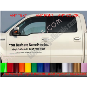 Work Truck Van Auto &SUV Business Decals Image